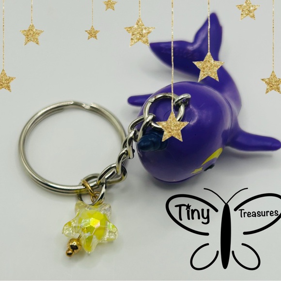 ⭐️Handmade Celestial Narwhal Figure Keychain⭐️ - Picture 1 of 4
